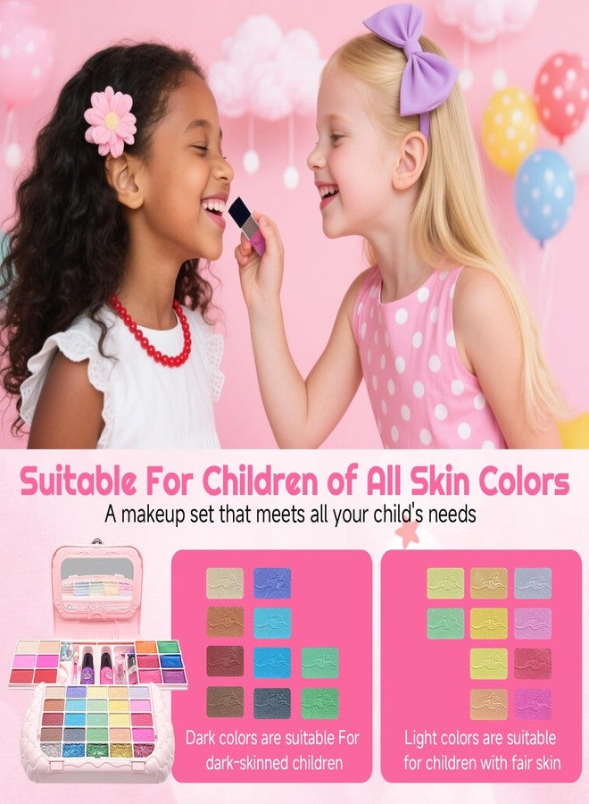 CLRDZN Kids Makeup Kit for Girl - Kids Makeup Sets for Girls 5-8, Real Washable Girls Makeup Kit, Little Girl Makeup Set & Princess Toys Christmas Birthday Gift for 3 4 5 6 7 8 9 10 11 12 Year Old - Image 4